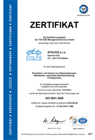 Zertifikate ISO 9001:2000